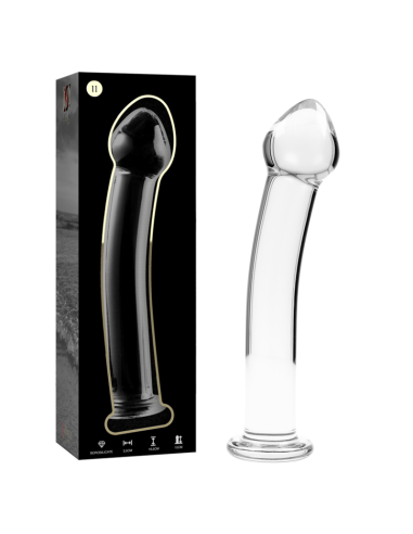 NEBULA SERIES BY IBIZA MODELO 11 DILDO CRISTAL TRANSPARENTE 16 CM O 3 CM