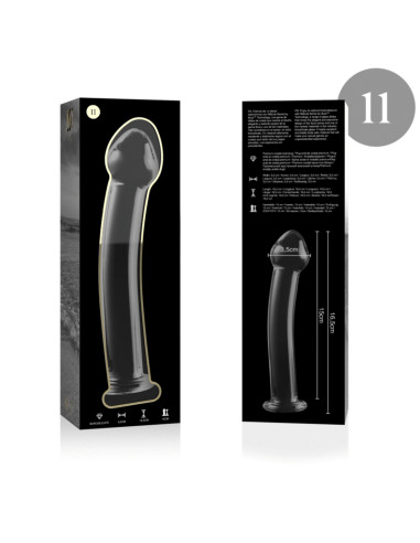 NEBULA SERIES BY IBIZA MODELO 11 DILDO CRISTAL TRANSPARENTE 16 CM O 3 CM