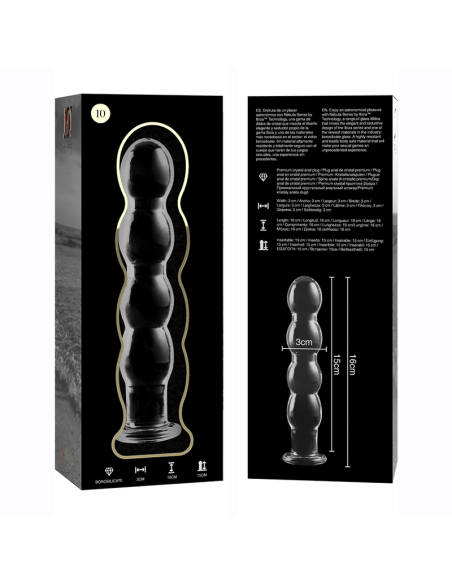 NEBULA SERIES BY IBIZA MODELO 10 DILDO CRISTAL TRANSPARENTE 165 CM O 35 CM NEBULA SERIES BY IBIZA MODELO 10 DILDO CRISTAL TRANSPARENTE 165 CM O 35 CM