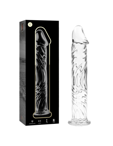NEBULA SERIES BY IBIZA MODELO 12 DILDO CRISTAL TRANSPARENTE 17 CM O 35 CM