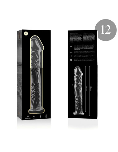 NEBULA SERIES BY IBIZA MODELO 12 DILDO CRISTAL TRANSPARENTE 17 CM O 35 CM