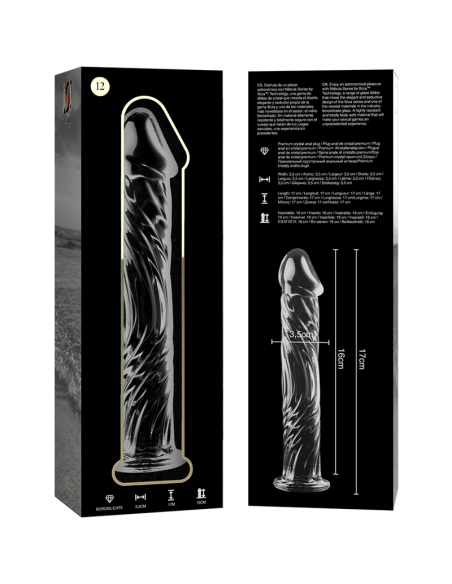 NEBULA SERIES BY IBIZA MODELO 12 DILDO CRISTAL TRANSPARENTE 17 CM O 35 CM NEBULA SERIES BY IBIZA MODELO 12 DILDO CRISTAL TRANSPARENTE 17 CM O 35 CM