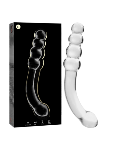 NEBULA SERIES BY IBIZA MODELO 14 DILDO CRISTAL TRANSPARENTE 185 CM O 3 CM