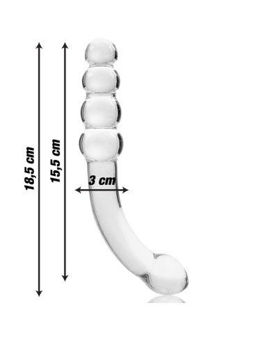 NEBULA SERIES BY IBIZA MODELO 14 DILDO CRISTAL TRANSPARENTE 185 CM O 3 CM