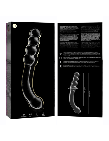 NEBULA SERIES BY IBIZA MODELO 14 DILDO CRISTAL TRANSPARENTE 185 CM O 3 CM