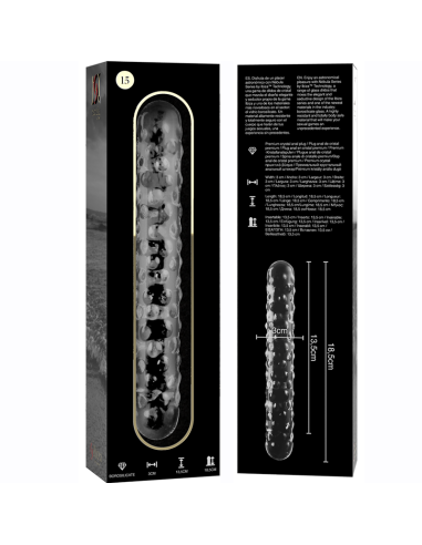 NEBULA SERIES BY IBIZA MODELO 15 DILDO CRISTAL TRANSPARENTE 185 CM O 3 CM