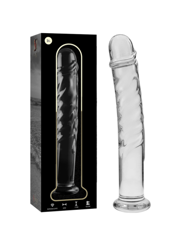 NEBULA SERIES BY IBIZA MODELO 16 DILDO CRISTAL TRANSPARENTE 185 CM O 3 CM