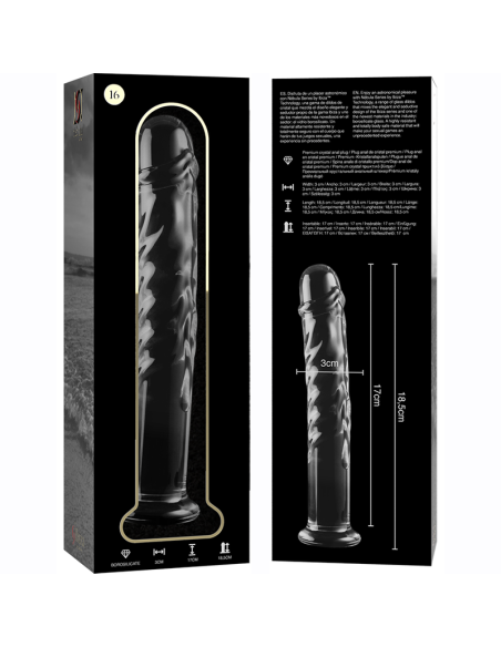 NEBULA SERIES BY IBIZA MODELO 16 DILDO CRISTAL TRANSPARENTE 185 CM O 3 CM NEBULA SERIES BY IBIZA MODELO 16 DILDO CRISTAL TRANSPARENTE 185 CM O 3 CM