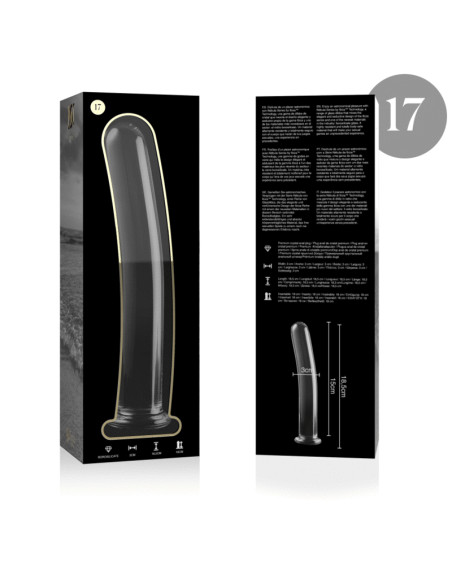 NEBULA SERIES BY IBIZA MODELO 17 DILDO CRISTAL TRANSPARENTE 185 CM O 3 CM