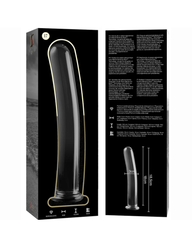 NEBULA SERIES BY IBIZA MODELO 17 DILDO CRISTAL TRANSPARENTE 185 CM O 3 CM