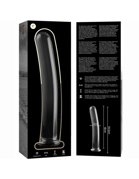 NEBULA SERIES BY IBIZA MODELO 17 DILDO CRISTAL TRANSPARENTE 185 CM O 3 CM