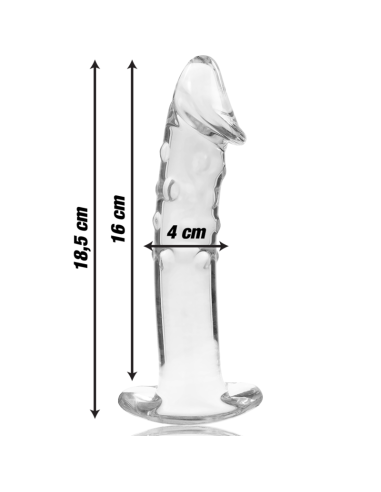 NEBULA SERIES BY IBIZA MODELO 19 DILDO CRISTAL TRANSPARENTE 185 CM O 4 CM