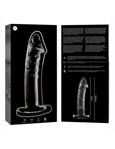 NEBULA SERIES BY IBIZA MODELO 19 DILDO CRISTAL TRANSPARENTE 185 CM O 4 CM
