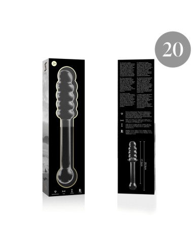 NEBULA SERIES BY IBIZA MODELO 20 DILDO CRISTAL TRANSPARENTE 205 CM O 3 CM