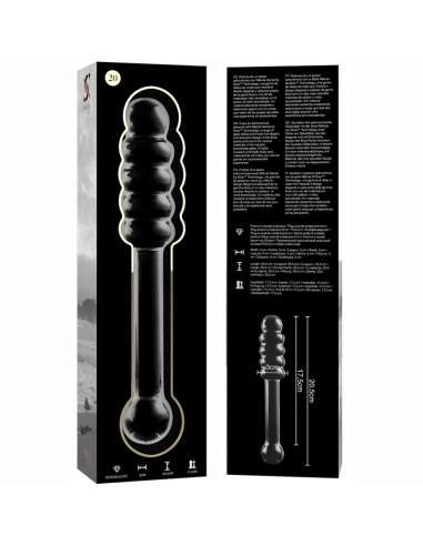 NEBULA SERIES BY IBIZA MODELO 20 DILDO CRISTAL TRANSPARENTE 205 CM O 3 CM