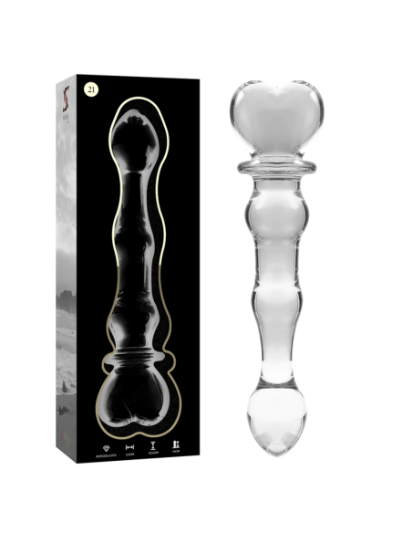 NEBULA SERIES BY IBIZA MODELO 21 DILDO CRISTAL TRANSPARENTE 205 CM O 35 CM