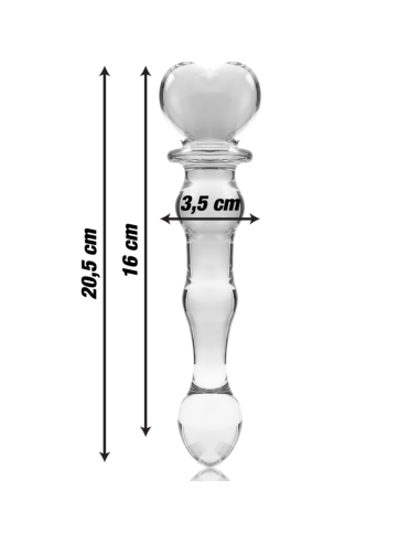 NEBULA SERIES BY IBIZA MODELO 21 DILDO CRISTAL TRANSPARENTE 205 CM O 35 CM