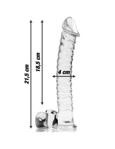 NEBULA SERIES BY IBIZA MODELO 23 DILDO CRISTAL TRANSPARENTE 215 CM O 4 CM