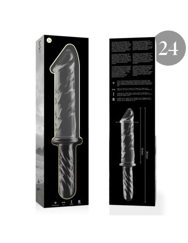 NEBULA SERIES BY IBIZA MODELO 24 DILDO CRISTAL TRANSPARENTE 285 CM O 5 CM
