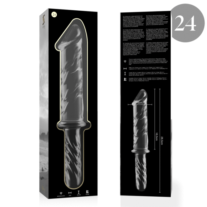 NEBULA SERIES BY IBIZA MODELO 24 DILDO CRISTAL TRANSPARENTE 285 CM O 5 CM