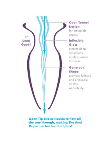 ANAL FANTASY ELITE COLLECTION DILATADOR ANAL GAPER PARA PRINCIPIANTES CRISTAL TALLA S