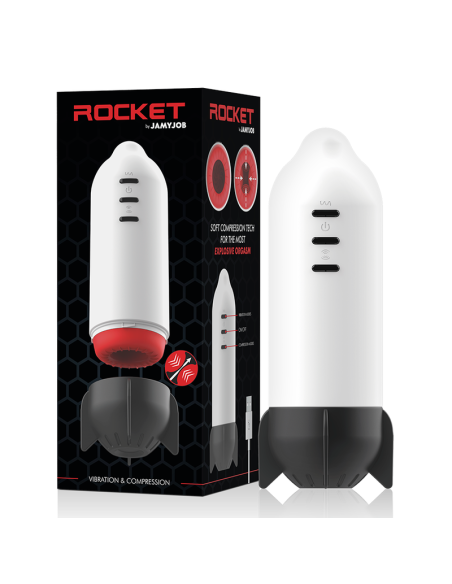 JAMYJOB ROCKET MASTURBADOR TECNOLOGAA SOFT COMPRESSION Y VIBRACIAN