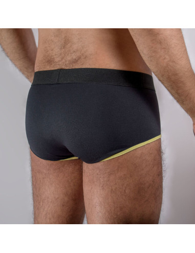MACHO MS24A CALZONCILLO BRIEF DARK AMARILLO L