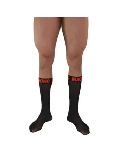 MACHO CALCETINES FINOS NEGRO ROJO TALLA UNICA