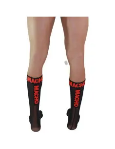 MACHO CALCETINES FINOS NEGRO ROJO TALLA UNICA 2