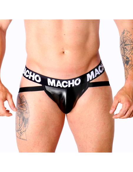 MACHO MX25NC JOCK CUERO NEGRO MACHO MX25NC JOCK CUERO NEGRO
