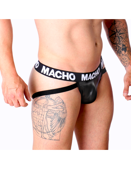 MACHO MX25NC JOCK CUERO NEGRO MACHO MX25NC JOCK CUERO NEGRO