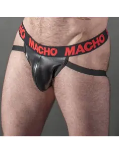 MACHO MX25RC JOCK CUERO ROJO XL 2