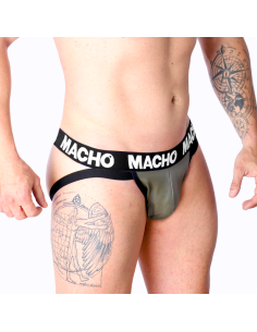 MACHO MX27GR JOCK CUERO GRIS BEIGE XL 2