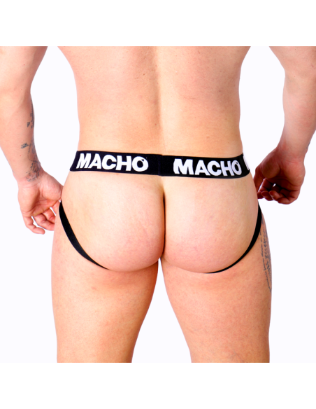 MACHO MX27GR JOCK CUERO GRIS BEIGE XL MACHO MX27GR JOCK CUERO GRIS BEIGE XL