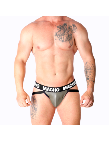 MACHO MX27GR JOCK CUERO GRIS BEIGE XL