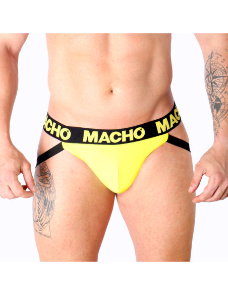MACHO MX25A JOCK AMARILLO LYCRA S MACHO MX25A JOCK AMARILLO LYCRA S