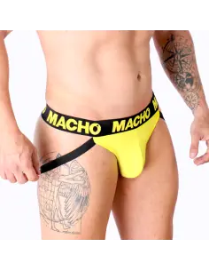 MACHO MX25A JOCK AMARILLO LYCRA S 2