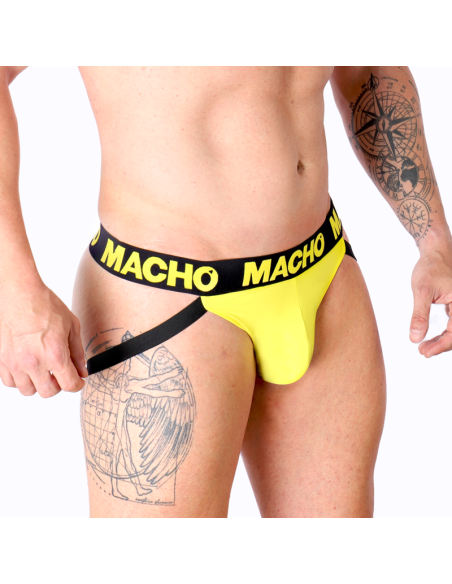 MACHO MX25A JOCK AMARILLO LYCRA S MACHO MX25A JOCK AMARILLO LYCRA S
