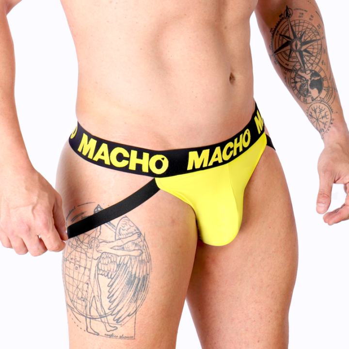 MACHO MX25A JOCK AMARILLO LYCRA S