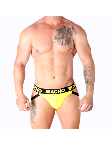 MACHO MX25A JOCK AMARILLO LYCRA S MACHO MX25A JOCK AMARILLO LYCRA S
