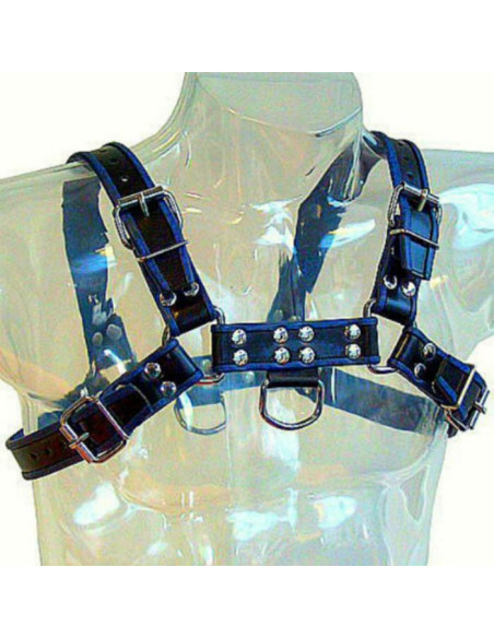 LEATHER BODY ARNES CUERO AZUL Y NEGRO CHEST BULLDOG LEATHER BODY ARNES CUERO AZUL Y NEGRO CHEST BULLDOG