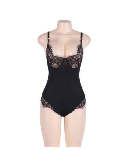 SUBBLIME TEDDY CON FRANJAS NEGRO TALLA GRANDE