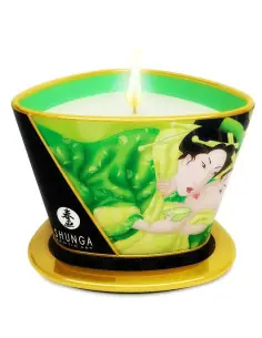 SHUNGA MINI CARESS BY CANDELIGHT VELA MASAJE TE VERDE 170 ML
