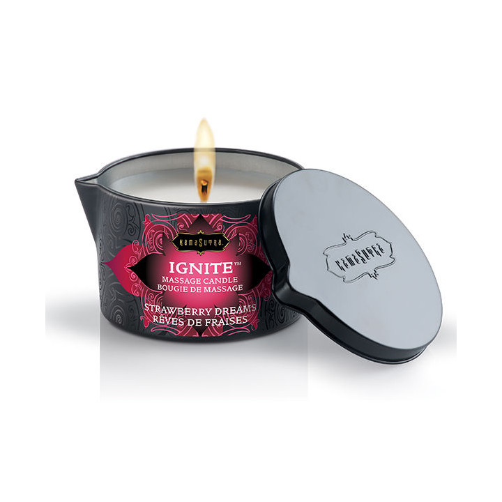 KAMASUTRA VELA DE MASAJE SUENOS DE FRESA 170 GR