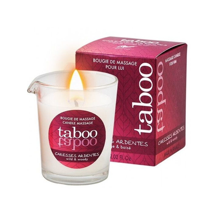 RUF TABOO VELA DE MASAJE PARA EL CARESSES ARDENTES AROMA HELECHO