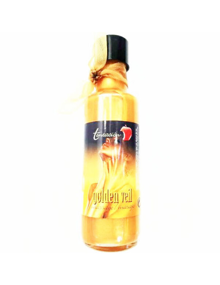 TENTACION ACEITE MASAJE VELO DORADO 100 ML TENTACION ACEITE MASAJE VELO DORADO 100 ML