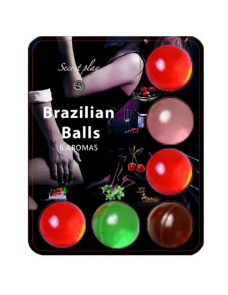 SECRETPLAY 6 HOT BALLS LUBRICANTE CON AROMA DE FRUTAS SECRETPLAY 6 HOT BALLS LUBRICANTE CON AROMA DE FRUTAS