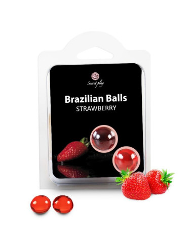 SECRETPLAY BRAZILIAN BALLS FRESAS SET 2 BOLAS
