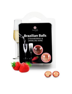 SECRETPLAY SET 2 BRAZILIAN BALLS FRESAS CON CAVA 2