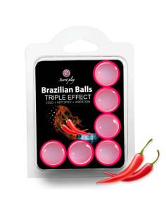 SECRETPLAY SET 6 BRAZILIAN BALLS TRIPLE EFECTO